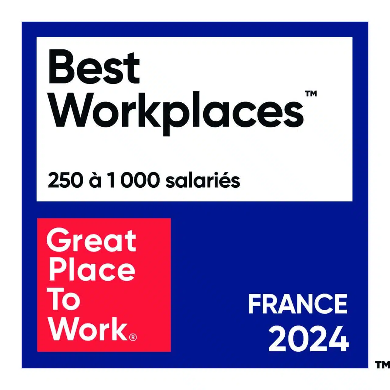 Best Workplaces 2024 - 250 à 1000 salariés