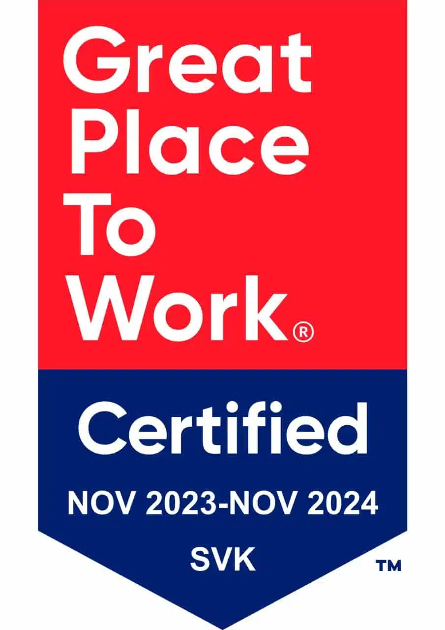 Great Place to Work - Certified November 2023 - 2024 -Slovakia